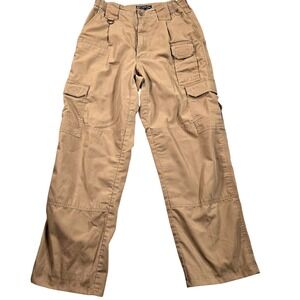 5.11 Tactical Cargo Pants Mens 28x26 (tag 28x30) Khaki  Workwear Rip Stop